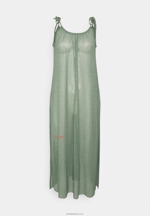 Anna Field kvinner enkel stropp strandkjole strandtilbehør khaki P266L752