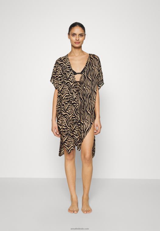 Anna Field kvinner strandtilbehør svart/brun P266L745