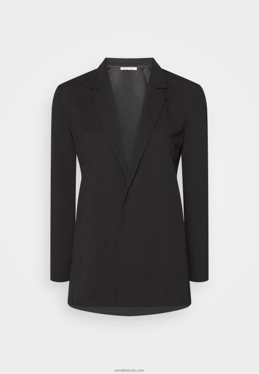 Anna Field kvinner kort frakk svart P266L710