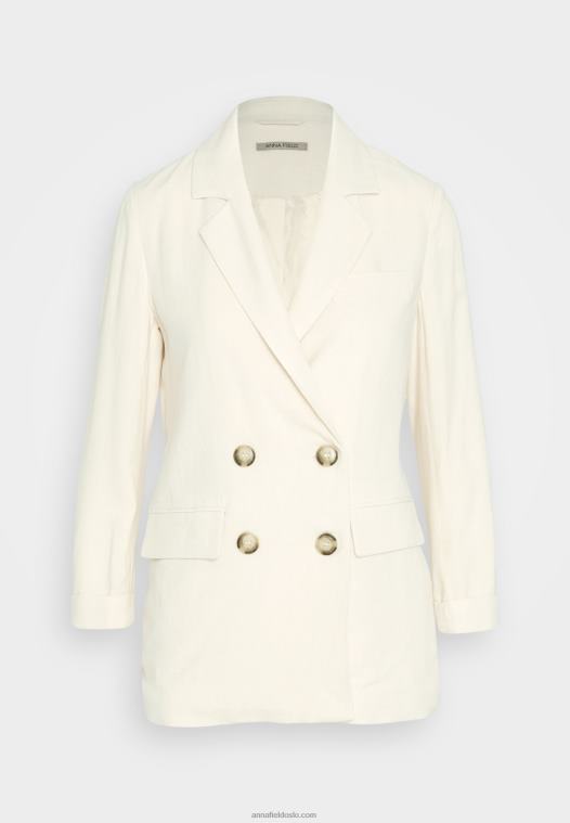 Anna Field kvinner kort pels beige P266L711