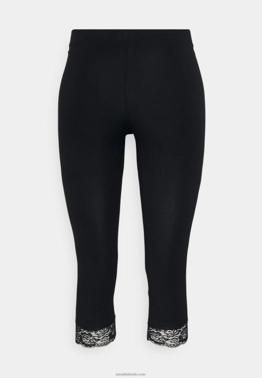 Anna Field kvinner 2 pakke leggings bukser svart P266L656