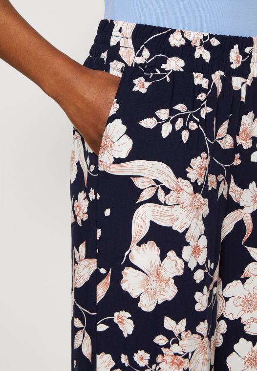 Anna Field kvinner bukse svart/off white/flerfarget P266L619