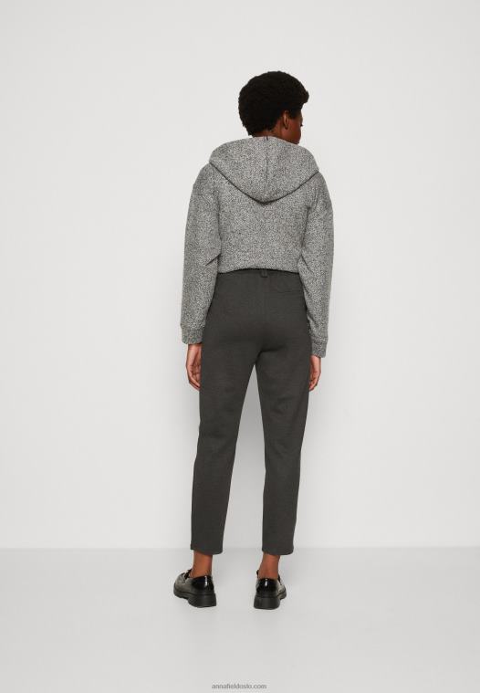 Anna Field kvinner bukser flekkete mørkegrå P266L634