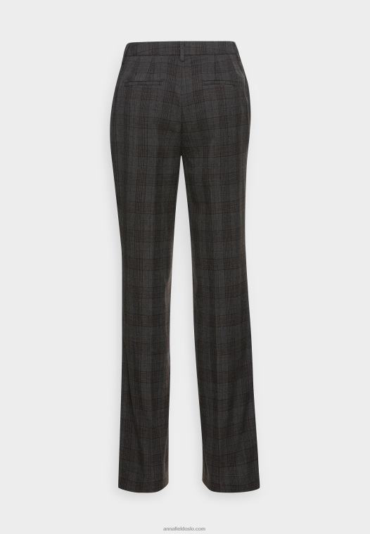 Anna Field kvinner bukser mørkegrå P266L635