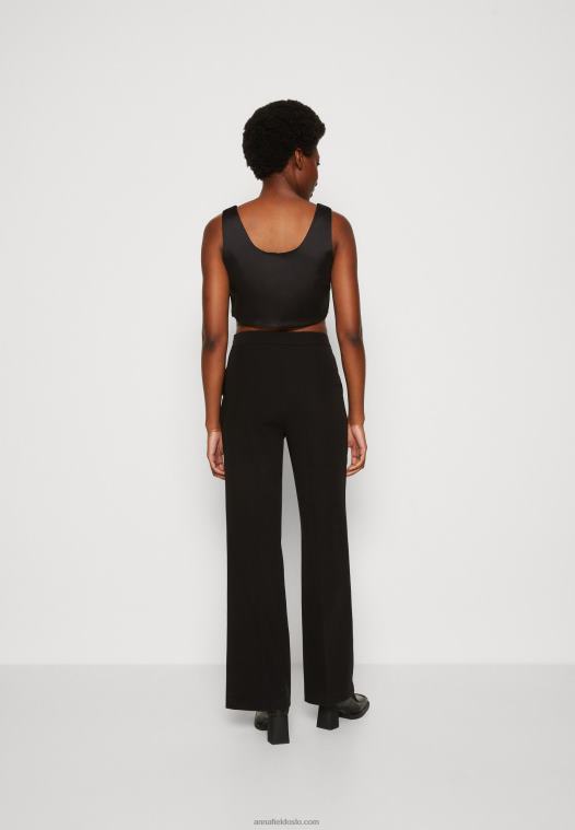 Anna Field kvinner bukser svart P266L618