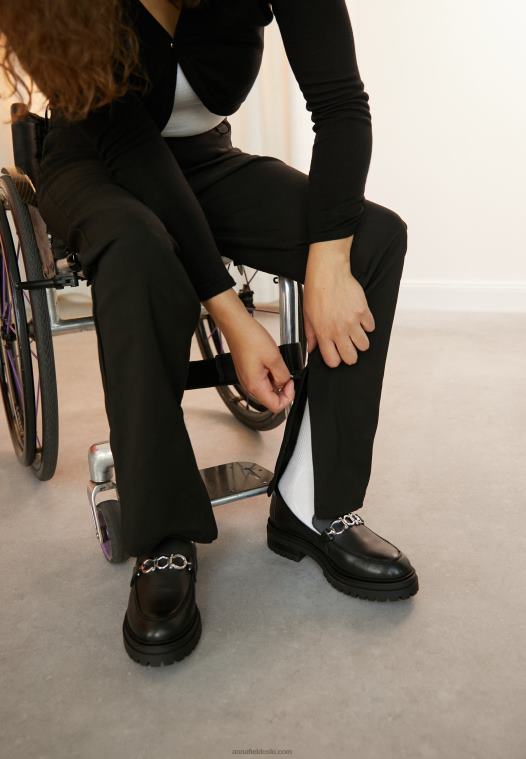 Anna Field kvinner bukser svart P266L642