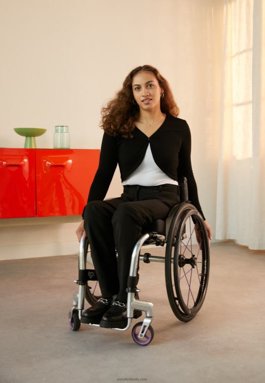 Anna Field kvinner bukser svart P266L642