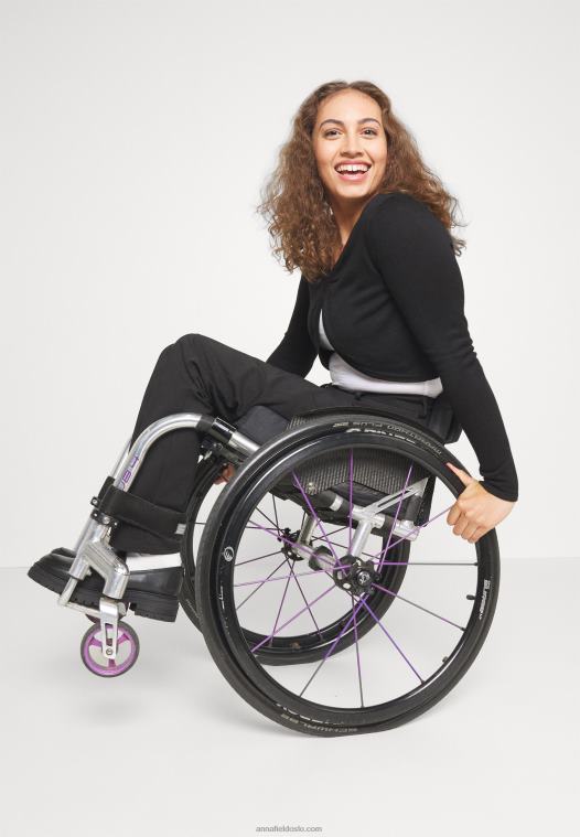 Anna Field kvinner bukser svart P266L642