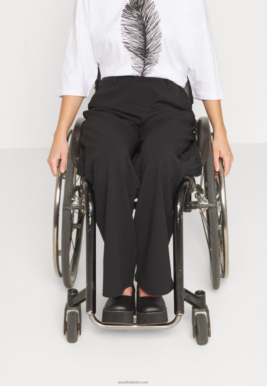 Anna Field kvinner bukser svart P266L648