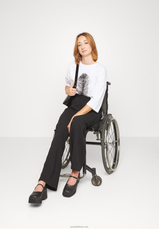 Anna Field kvinner bukser svart P266L648