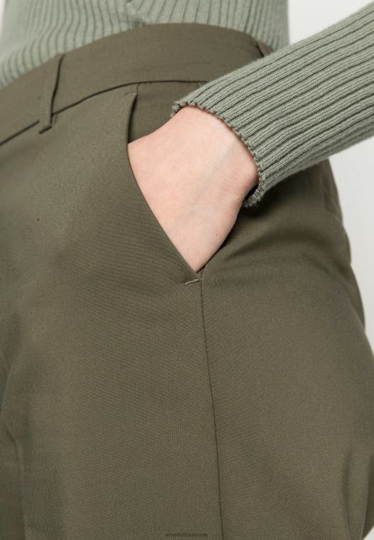 Anna Field kvinner chinos mørkegrønne P266L599