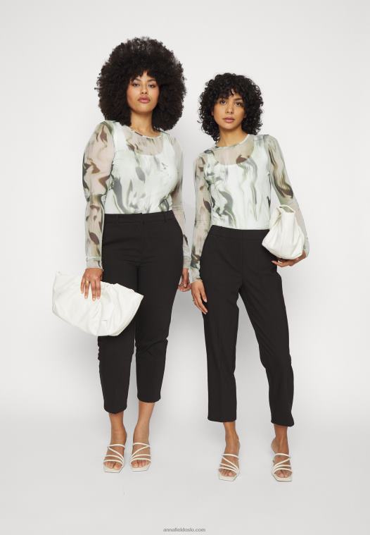 Anna Field kvinner chinos svart P266L597