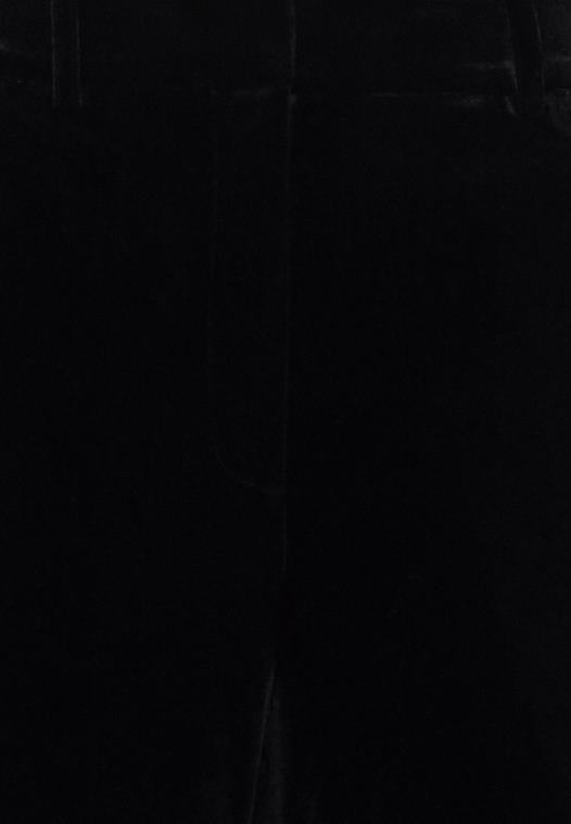 Anna Field kvinner fløyels bukse med vidde ben bukse svart P266L621