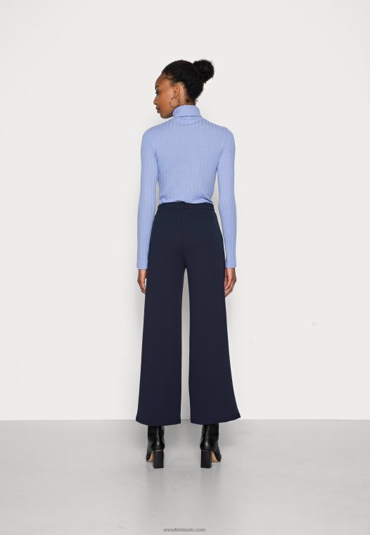 Anna Field kvinner mørkeblå bukser P266L614