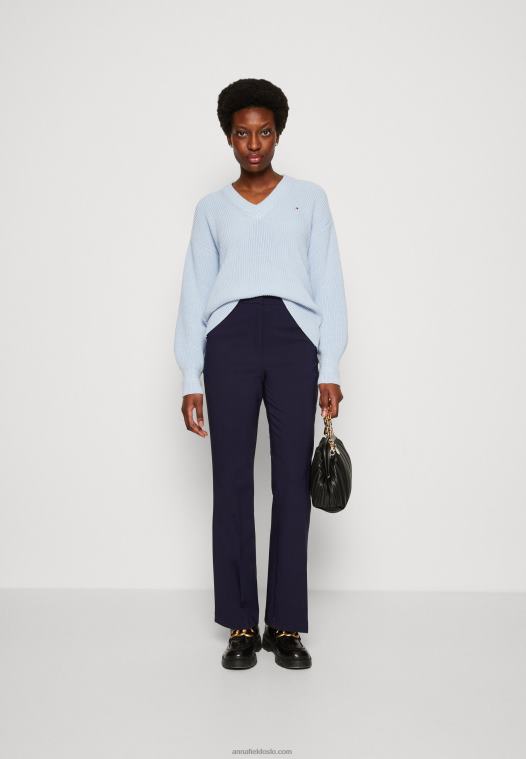 Anna Field kvinner mørkeblå bukser P266L626