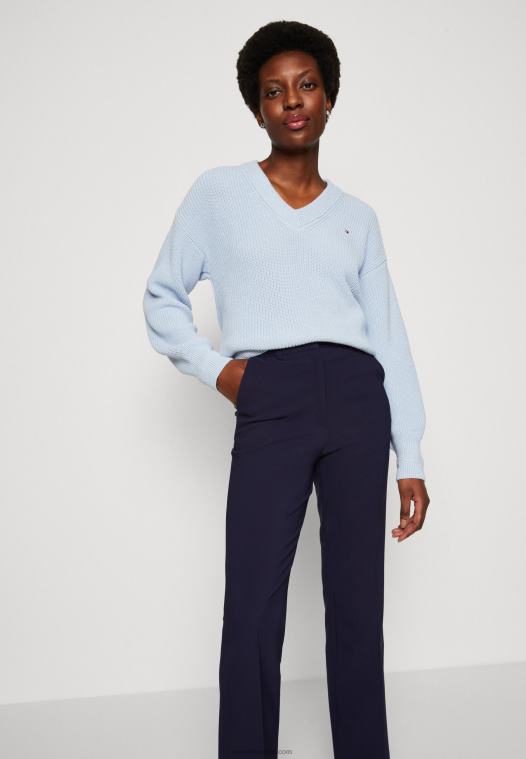 Anna Field kvinner mørkeblå bukser P266L626