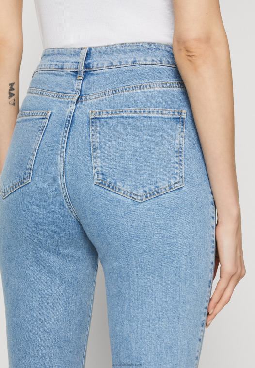 Anna Field kvinner slim fit jeans lyseblå denim P266L663