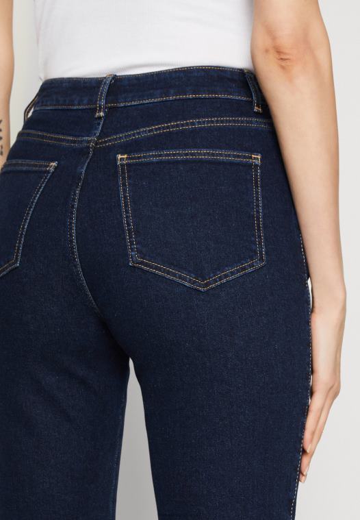 Anna Field kvinner utsvingte jeans mørkeblå P266L666