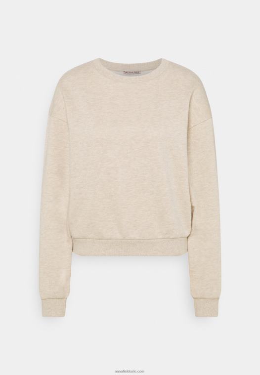 Anna Field kvinner genser flekkete beige P266L756