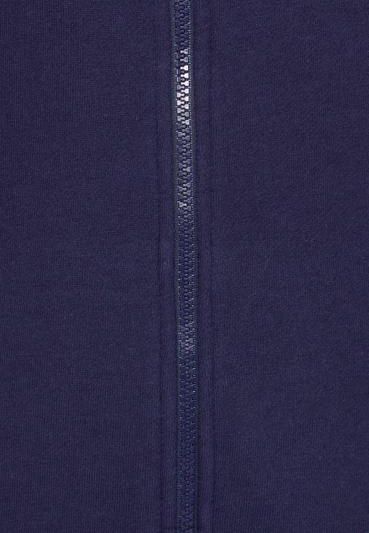 Anna Field kvinner genser med glidelås mørkeblå P266L769