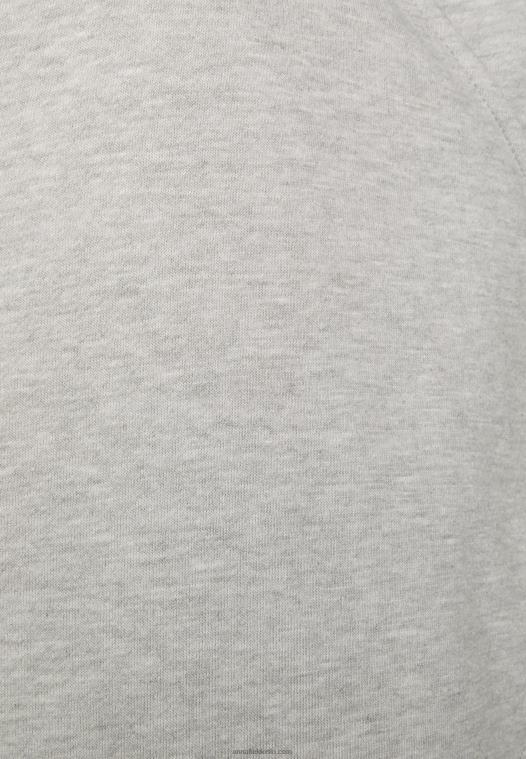 Anna Field kvinner genser med glidelås spraglete lysegrå P266L771