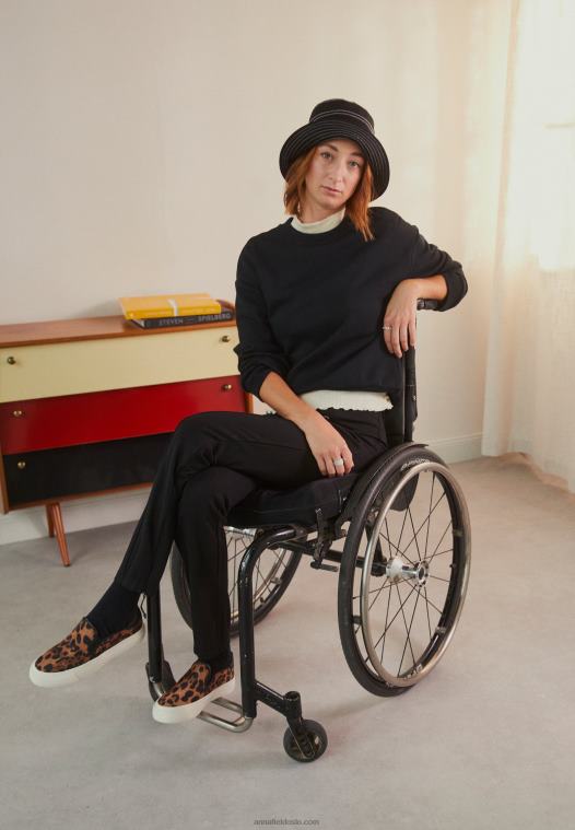 Anna Field kvinner genser svart P266L765