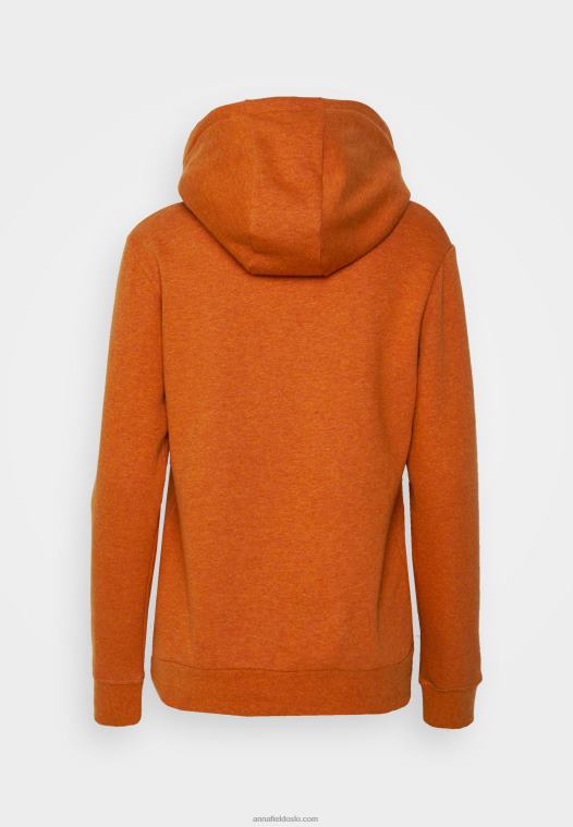 Anna Field kvinner hettegenser flekket oransje P266L759