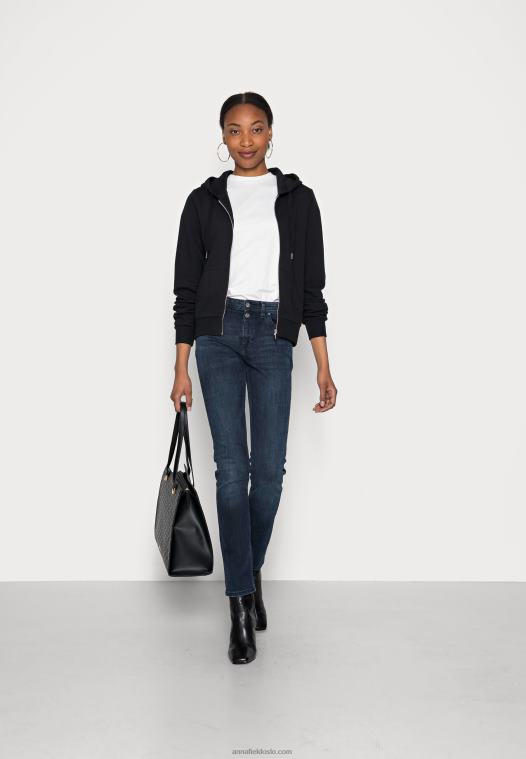 Anna Field kvinner sort sweatshirt med glidelås P266L768