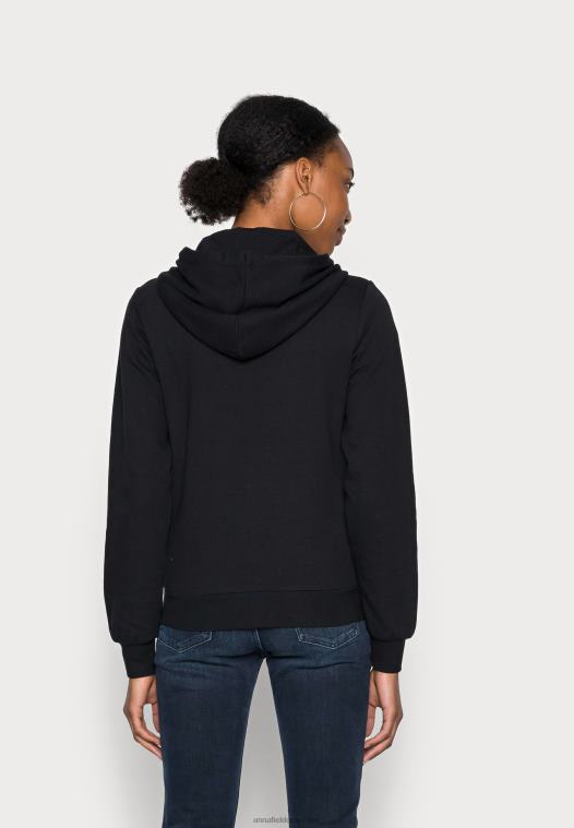 Anna Field kvinner sort sweatshirt med glidelås P266L768