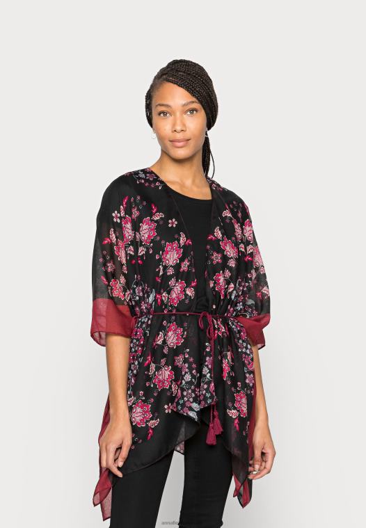 Anna Field kvinner sommerjakke sort/blå/rød P266L709