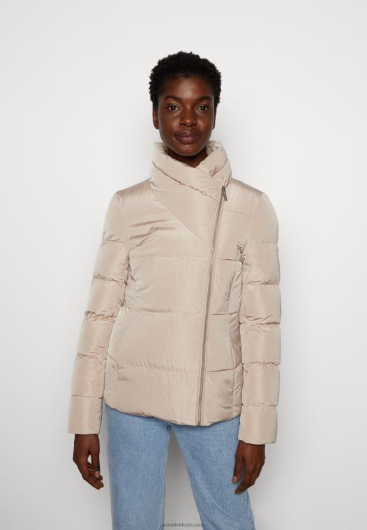 Anna Field kvinner vinterjakke lysebrun P266L733