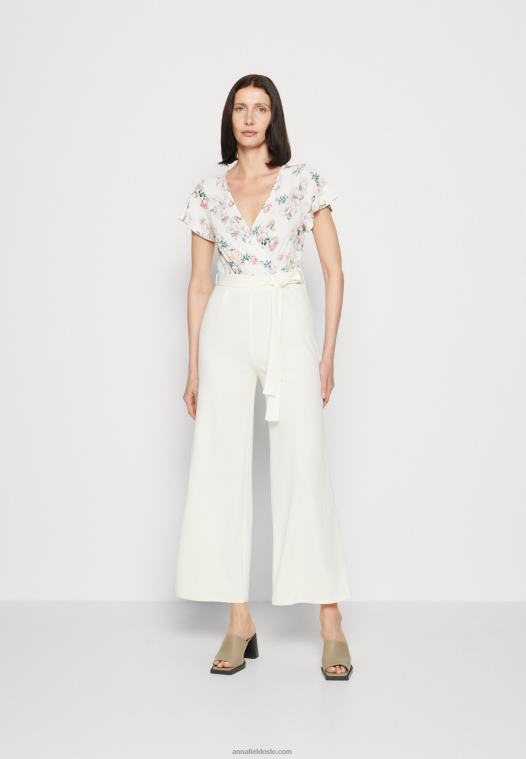 Anna Field kvinner jumpsuit beige/hvit P266L880