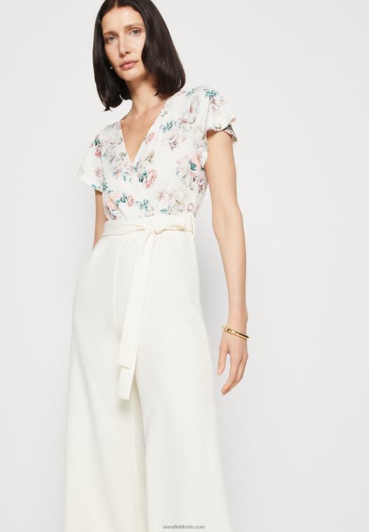 Anna Field kvinner jumpsuit beige/hvit P266L880