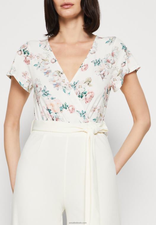 Anna Field kvinner jumpsuit beige/hvit P266L880