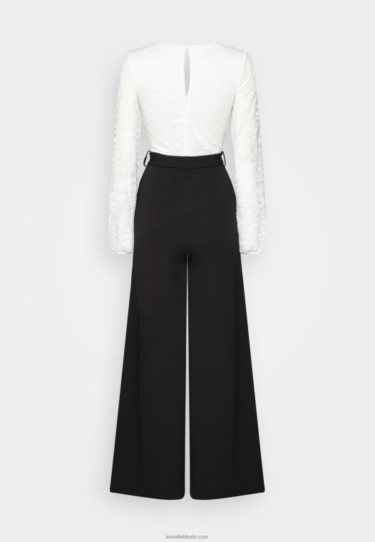 Anna Field kvinner jumpsuit hvit/svart P266L901