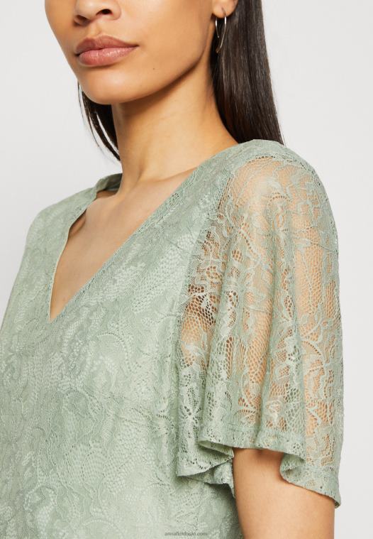 Anna Field kvinner jumpsuit lysegrønn/svart P266L871