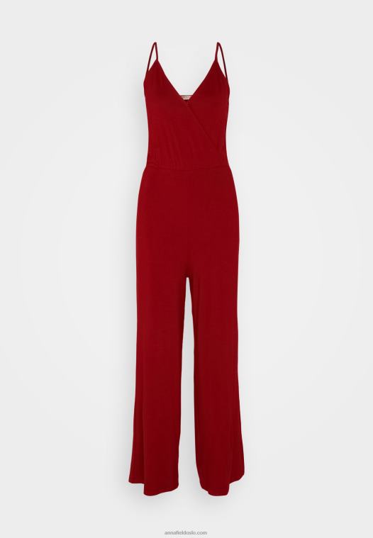 Anna Field kvinner jumpsuit mørkerød P266L882
