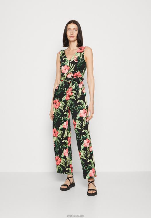 Anna Field kvinner jumpsuit svart/grønn P266L900