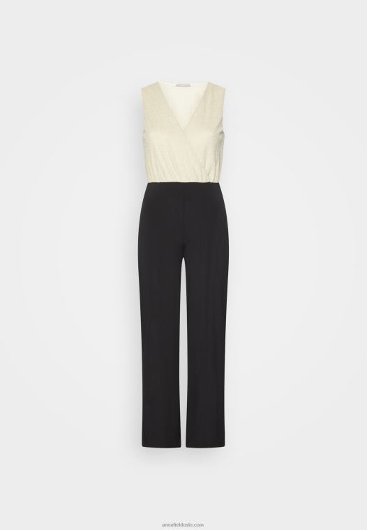 Anna Field kvinner lurex topp jumpsuit svart P266L877