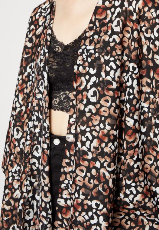 Anna Field kvinner kappe brun/svart P266L725