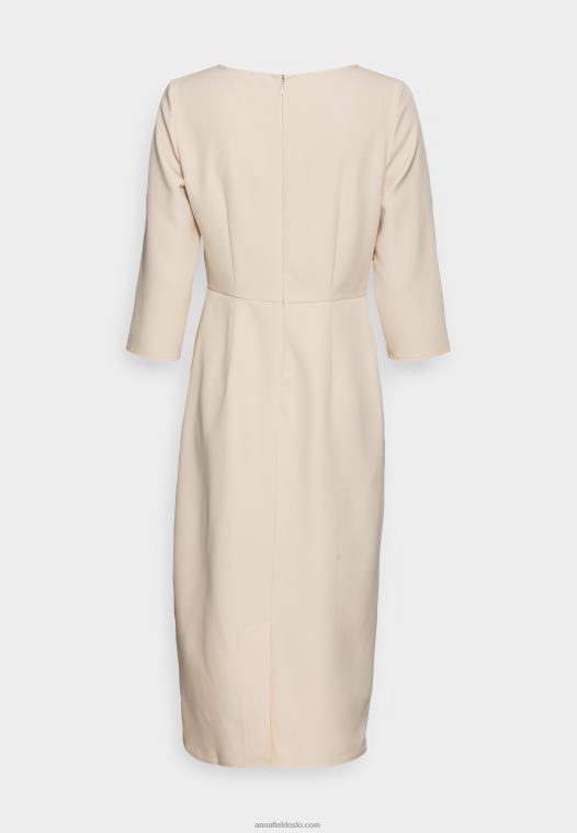 Anna Field kvinner cocktailkjole festkjole beige P266L37