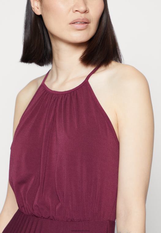 Anna Field kvinner cocktailkjole festkjole mørk rød P266L65