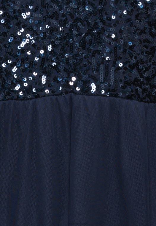 Anna Field kvinner cocktailkjole festkjole mørkeblå P266L40