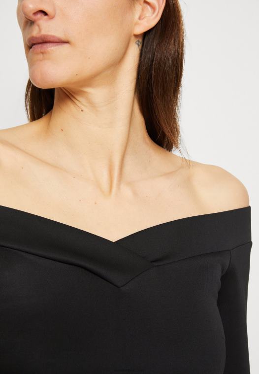 Anna Field kvinner cocktailkjole festkjole svart/lilla P266L71