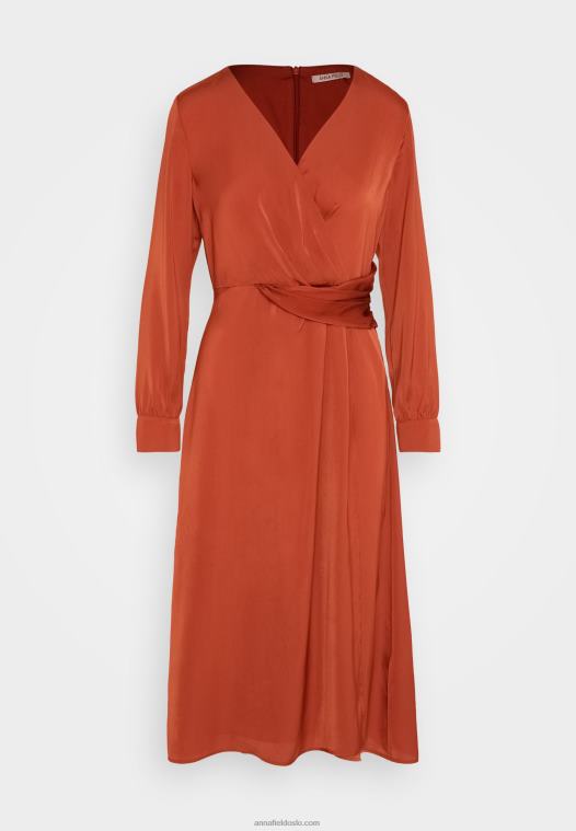 Anna Field kvinner cocktailkjole selskapskjole brun P266L54