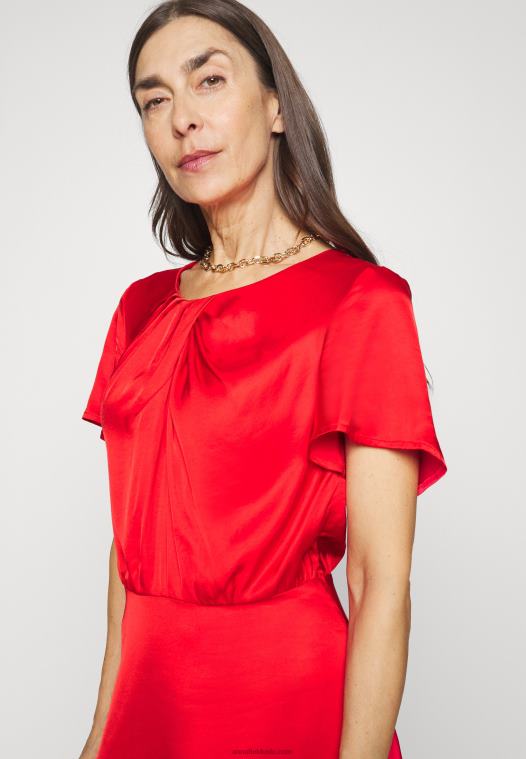 Anna Field kvinner cocktailkjole selskapskjole rød P266L62