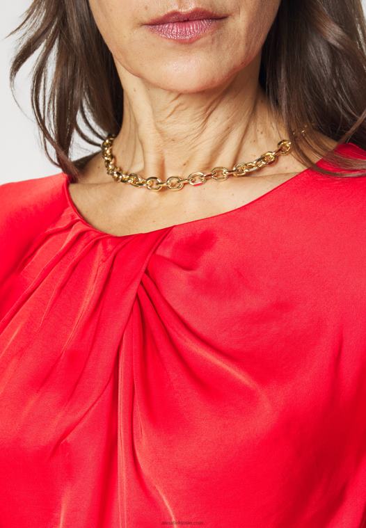 Anna Field kvinner cocktailkjole selskapskjole rød P266L62