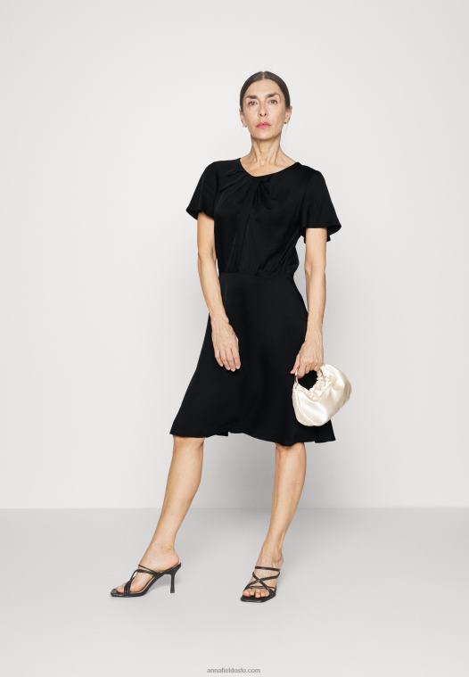 Anna Field kvinner cocktailkjole selskapskjole svart P266L56