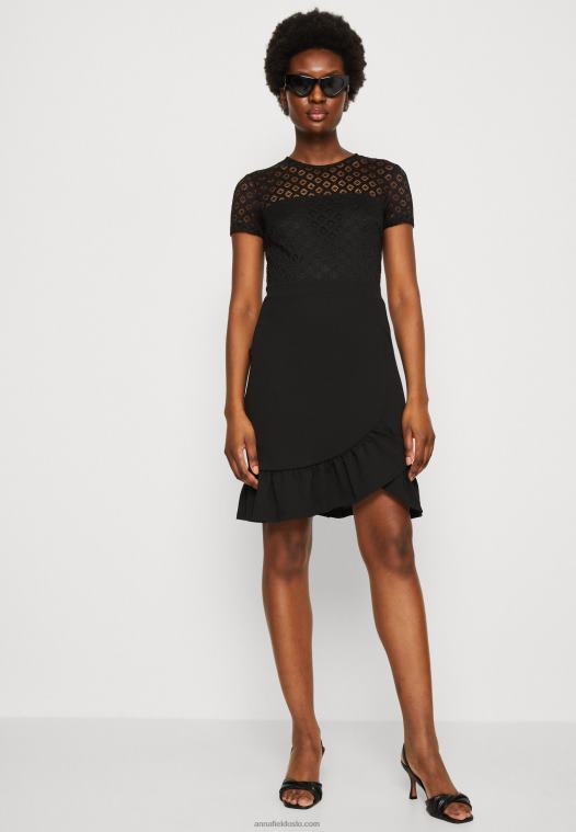 Anna Field kvinner cocktailkjole selskapskjole svart P266L60