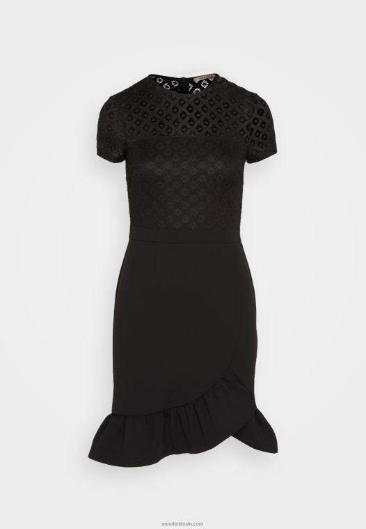 Anna Field kvinner cocktailkjole selskapskjole svart P266L60